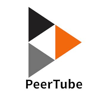 Logo PeerTube, white background